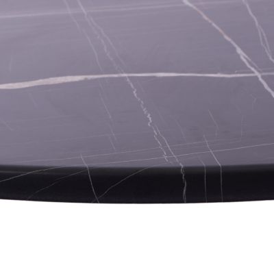 TABLETOP ROUND MADE OF WERZALIT BLACK MARBLE-LOOK 741 HM5227.13 Φ60cm