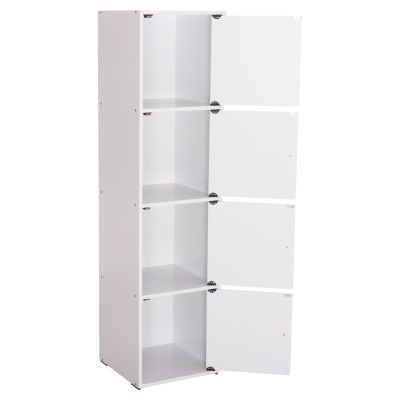 CABINET HM9940.01 WHITE MELAMINE 40x39-41x157Hcm.