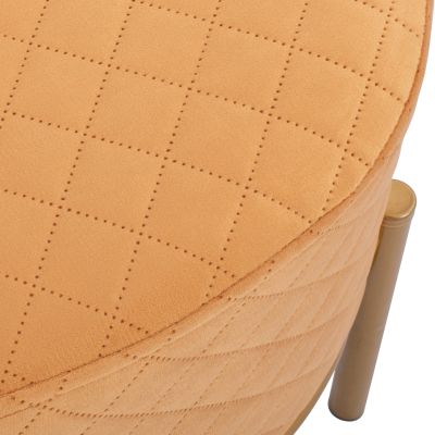 Табуретка Sinta HM8638.09 Златно кадифе със златна основа 42x42x38см