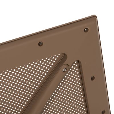 OUTDOOR POLYPROPYLENE SQUARE TABLE LUNAR HM5930.14 CAPPUCCINO 80x80x75Hcm.