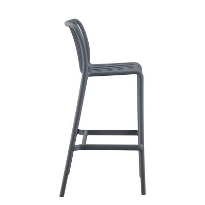 BAR STOOL POLYPROPYLENE CONVEE HM6098.03 GREY 38,5x49,5x102Hcm.