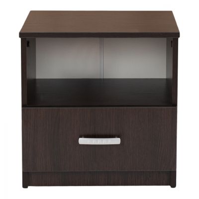 NIGHT STAND WITH DRAWER WENGE HM2431.02 45X40X48 cm.