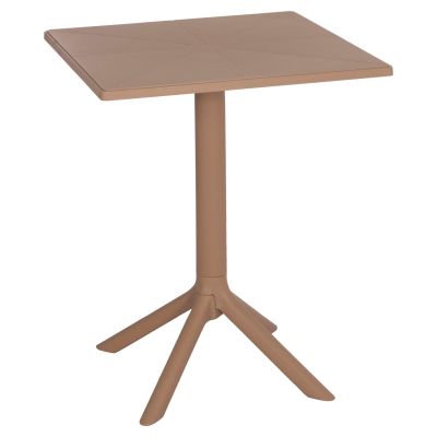 КВАДРАТНА ПОЛИПРОПИЛЕНОВА МАСА TERRIN HM6125.14 КАПУЧИНО 60,5x60,5x76,5Hcm.