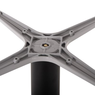 BASE FOR TABLE HM475.01 ALUMINUM MATTE BLACK-46x46cm CROSS 46Χ46Χ72Hcm.