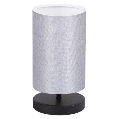 TABLE LAMP HM7595.03 BLACK BASE, LIGHT GREY CAP