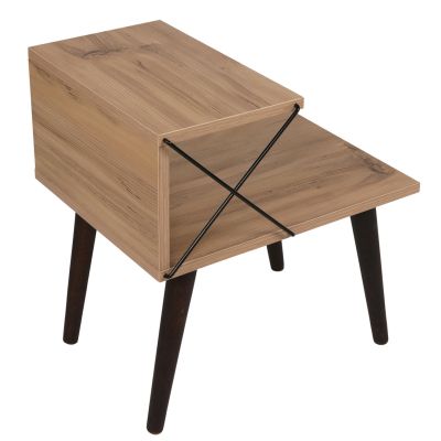 СТРАНИЧНА МАСИЧКА/НОЩНО ШКАФЧЕ МЕЛАМИНОВ В ЕСТЕСТВЕН ЦВЯТ 50x40x55Hcm.HM9434.01