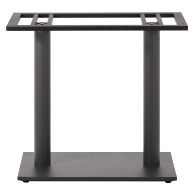 BASE FOR TABLE HM435.20 METAL DOUBLE IN MATTE GREY WITH HEIGHT ADJUSTERS 80Χ40Χ72Hcm.