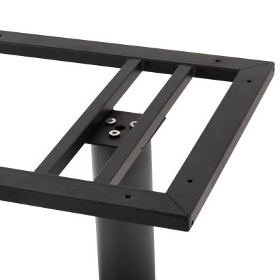BASE FOR TABLE HM435.20 METAL DOUBLE IN MATTE GREY WITH HEIGHT ADJUSTERS 80Χ40Χ72Hcm.