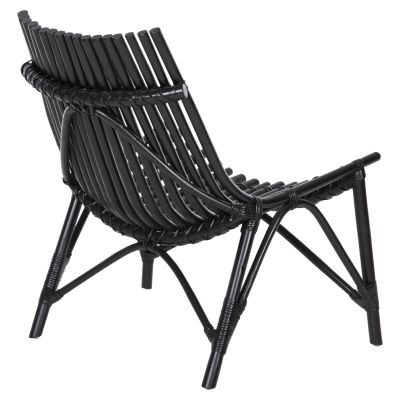 CHAIR FOR OUTDOORS CELLION HM9812.02 RATTAN POLES IN BLACK COLOR 76x72x83Hcm.