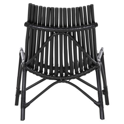 CHAIR FOR OUTDOORS CELLION HM9812.02 RATTAN POLES IN BLACK COLOR 76x72x83Hcm.