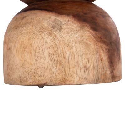 ROUND STOOL FEBRY HM9753.11 SOLID SUAR WOOD IN NATURAL Φ35x45Hcm.