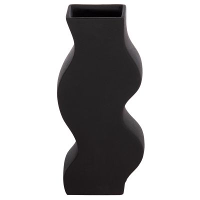 CERAMIC TABLE DECOR SERIES "SEBOR" HM4589.02 MATTE BLACK 14x6.5x30Hcm.