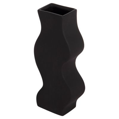 CERAMIC TABLE DECOR SERIES "SEBOR" HM4589.02 MATTE BLACK 14x6.5x30Hcm.