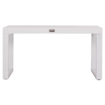 SUNLOUNGER SIDE TABLE SENTRY HM6275.01 ALUMINUM IN WHITE 87x43,5x45Hcm.