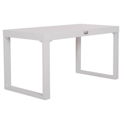 SUNLOUNGER SIDE TABLE SENTRY HM6275.01 ALUMINUM IN WHITE 87x43,5x45Hcm.