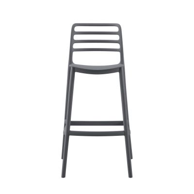 BAR STOOL POLYPROPYLENE GREY HM6099.03 GREY 37,2x50x101,5Hcm.