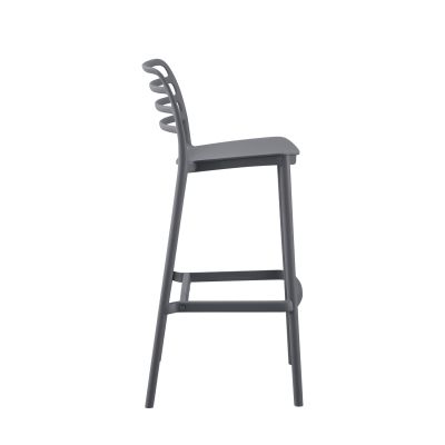 BAR STOOL POLYPROPYLENE GREY HM6099.03 GREY 37,2x50x101,5Hcm.