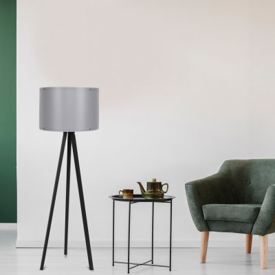 FLOOR LAMP IN BLACK AND GREY HM7272.11 Φ38x145cm