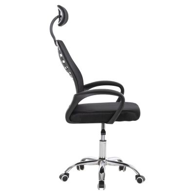 OFFICE CHAIR TRAIL2 HM1193 BLACK MESH-CHROMED METAL LEG 62x59x120Hcm.