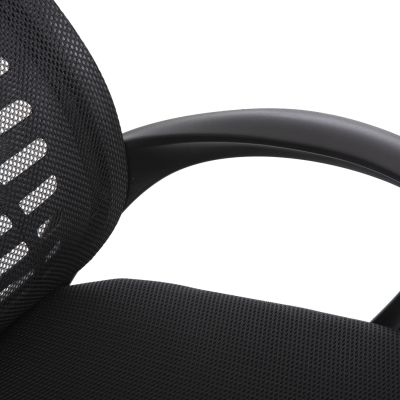 OFFICE CHAIR TRAIL2 HM1193 BLACK MESH-CHROMED METAL LEG 62x59x120Hcm.