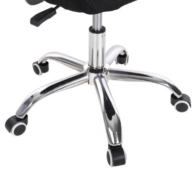 OFFICE CHAIR TRAIL2 HM1193 BLACK MESH-CHROMED METAL LEG 62x59x120Hcm.