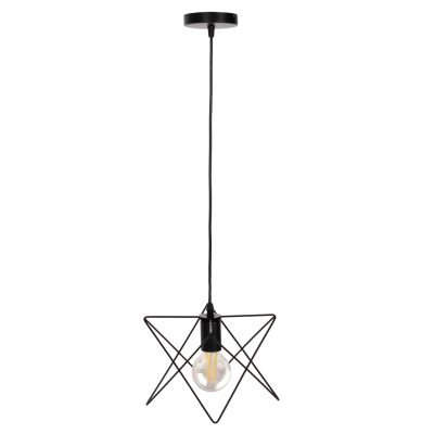 ПАНЕЛЕН ЛАМПА HM4075 ЧЕРЕН МЕТАЛЕН ЦАП 18x17x120Hcm.