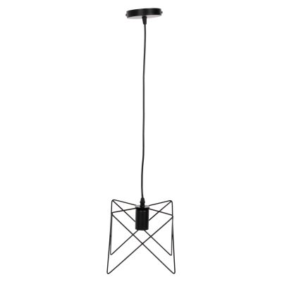 ПАНЕЛЕН ЛАМПА HM4075 ЧЕРЕН МЕТАЛЕН ЦАП 18x17x120Hcm.
