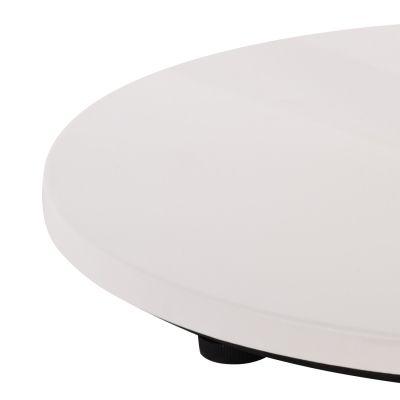 TABLE BASE ALUMINUM HM476.02 ROUND IN MATTE WHITE 48x48cm CROSS Φ45Χ72Hcm.