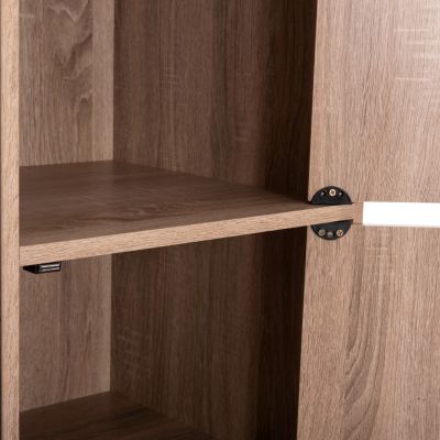 CABINET WITH 4 STORAGE SPACES MATIN HM2479.02 SONAMA OAK MELAMINE 80x39,5x99,5Hcm.