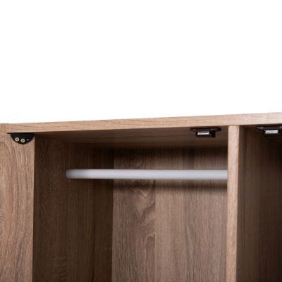 CABINET WITH 4 STORAGE SPACES MATIN HM2479.02 SONAMA OAK MELAMINE 80x39,5x99,5Hcm.