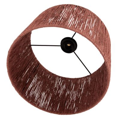 CEILING PENDANT LAMP INDOORS HM7944.04 SALMON COLORED PAPER ROPE CAP Φ30x67Hcm.