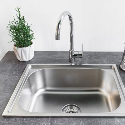 TALL FAUCET FOR KITCHEN COUNTERTOP HM4864 CHROMED-- 36.1Hcm