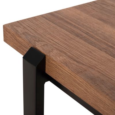 ХОЛНА МАСА HM9585.04 MDF В ОРЕХ ПЛОТ-ЧЕРНА МЕТАЛНА ОСНОВА 120x60X46Hcm.