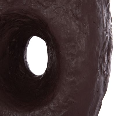 DECORATIVE TABLE VASE NAMENTIS HM4673.07L TERRACOTA IN CHOCOLATE COLOR--26.5x16x36.5Hcm.