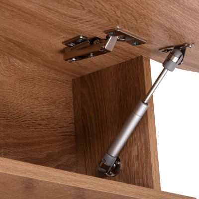 ENTRYWAY HANGER WITH CABINET SHELF STOR HM18078.02 MELAMINE IN SONAMA 84x15.5x28.5Hcm.