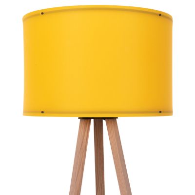 ПОДОВА ЛАМПА В ЕКРЮ И ЖЪЛТО HM7272.15 Φ38x145см.