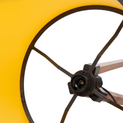 ПОДОВА ЛАМПА В ЕКРЮ И ЖЪЛТО HM7272.15 Φ38x145см.