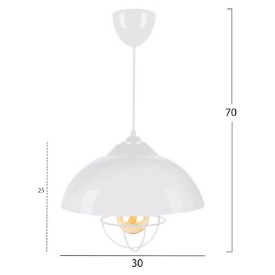 ПАНЕЛЕНА ЛАМПА HM7621.02 WHITE CAP, WHITE BULB GRID
