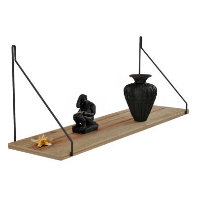 СТЕНЕН РАФТ AGILAN HM9183.11 МЕЛАМИН В НАТУРАЛЕН ДЪБ 72x20x27Hcm.