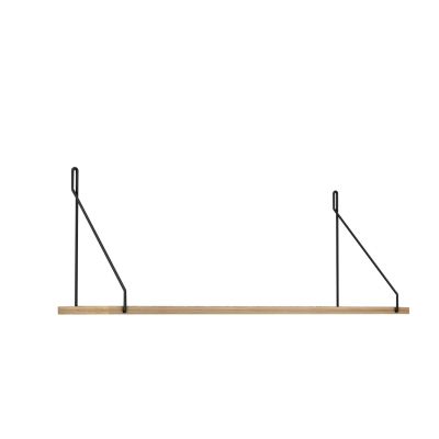 WALL SHELF AGILAN HM9183.11 MELAMINE IN NATURAL OAK 72x20x27Hcm.