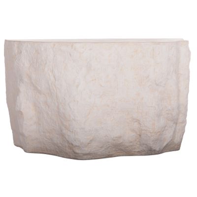CONSOLE ROCK INTERON HM18152.02 FIBER CEMENT IN WHITE--120x50x71Hcm.cm.