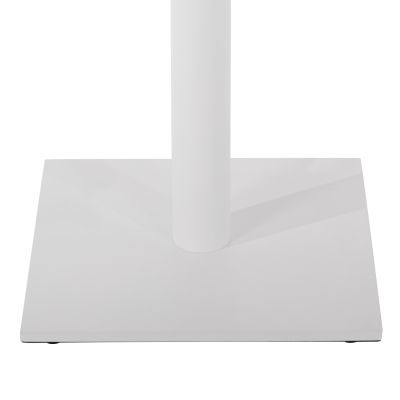 BASE FOR BAR TABLE HM439.02 METAL IN WHITE MATTE WITH HEIGHT ADJUSTERS 46Χ46Χ108Hcm.
