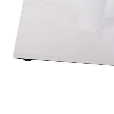 BASE FOR BAR TABLE HM439.02 METAL IN WHITE MATTE WITH HEIGHT ADJUSTERS 46Χ46Χ108Hcm.