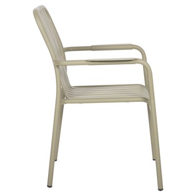 ALUMINUM ARMCHAIR RACHEL HM6088.07 DARK OLIVE 63x58x85Hcm.