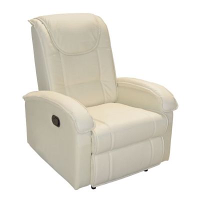 HM0026.02 Armchair, massage mechanism, PU OFF-WHITE 80x96x97 cm