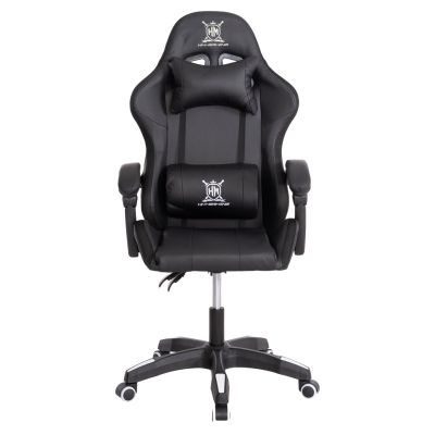 GAMING ARMCHAIR DARREN HM1203.04 BLACK-WHITE PVC 58.5x100x120Hcm.