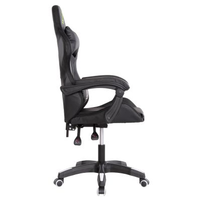 GAMING ARMCHAIR DARREN HM1203.04 BLACK-WHITE PVC 58.5x100x120Hcm.