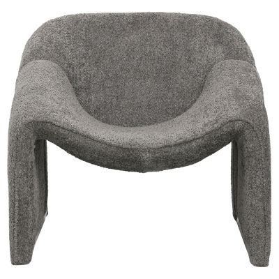 КРЕСЛО SPINER HM9599.01 СИВО ПЛАТ ОТ БУКЛЕ 81x64x74Hcm.