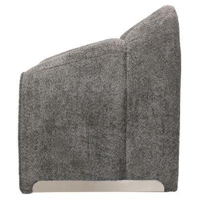 КРЕСЛО SPINER HM9599.01 СИВО ПЛАТ ОТ БУКЛЕ 81x64x74Hcm.