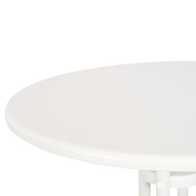 OUTDOOR ROUND TABLE LINO HM5973.02 METALLIC IN WHITE Φ60x70Hcm.
